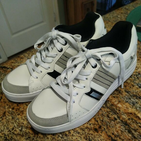 GDefy by Gravity Defyer Men Walking Shoes Size 8 White/Gray NEW - Picture 1 of 12